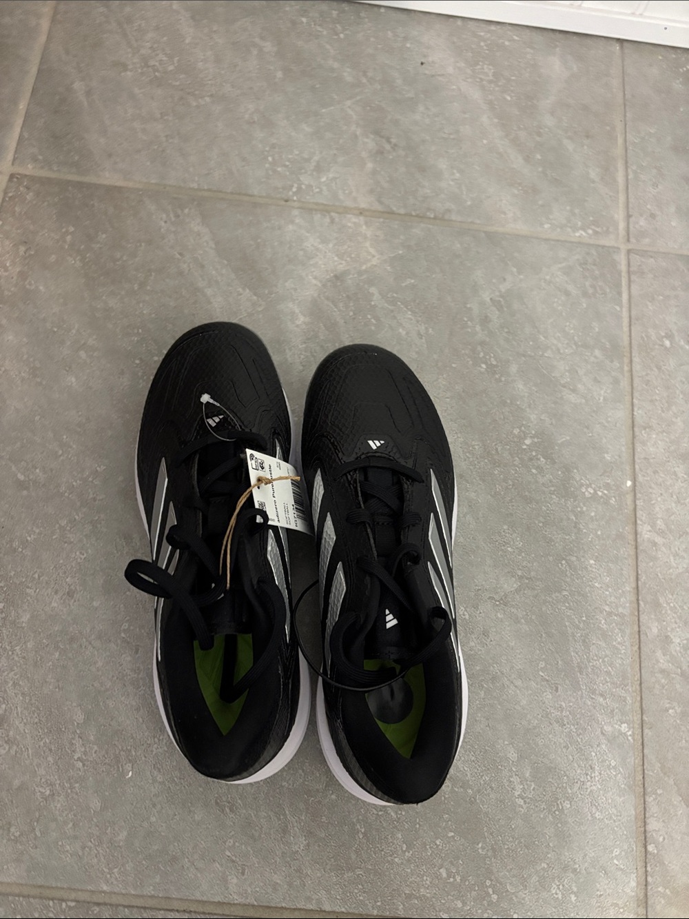 Adidas Womens Adizero Purehustle 3 Core Black/Silver Metallic/White 7 - Picture 6 of 8